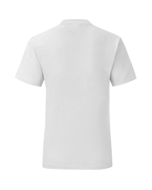 Fruit Of The Loom White Iconic T-Shirt (Pack Of 5) for men