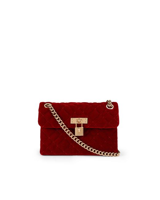 Kurt Geiger Red Velvet Mini Brixton Bag