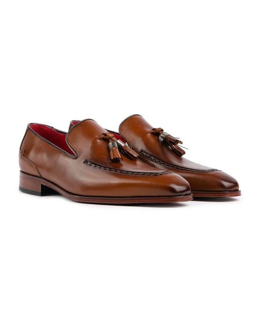 Jeffery West Brown K831 Tassel Shoes for men