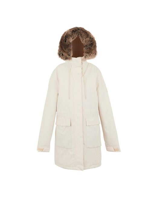 Regatta White Ladies Sabinka Insulated Waterproof Jacket (Light Vanilla/Soft Taupe)