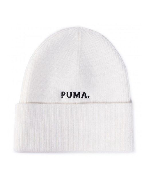 PUMA White Classic Beanie