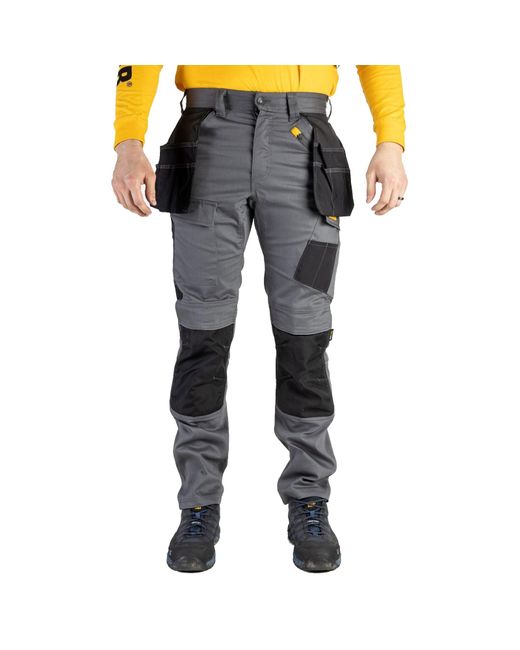 Caterpillar Gray Stretch Pocket Trousers (Straight) for men