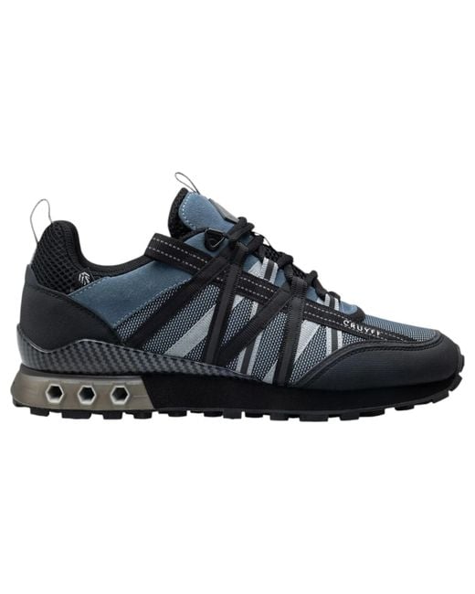 Cruyff Black Trainers Fearia Hex-Tech Montserrat Lace Up for men