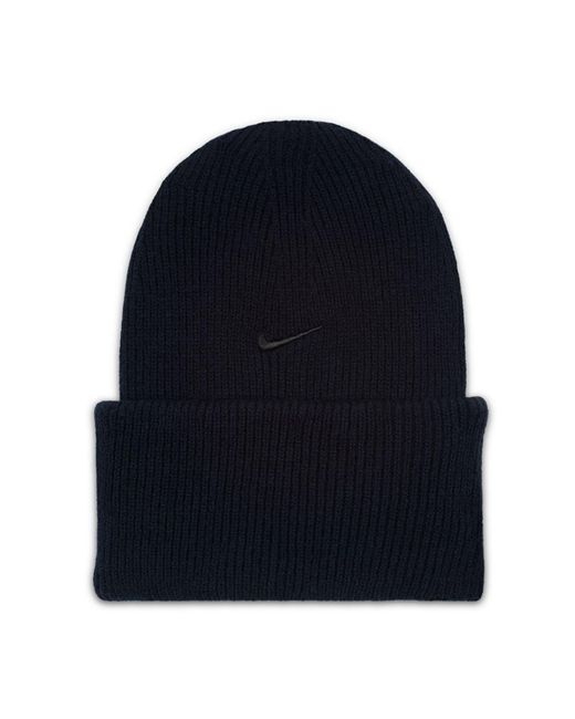 Nike Blue Accessories Peak Logo Embroidered Beanie for men