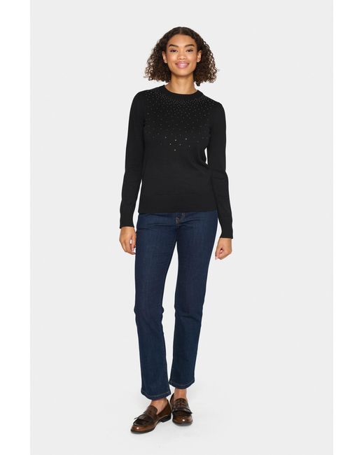 Saint Tropez Pullover Regular Fit in het Blue