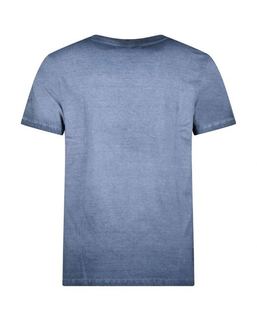 GEOGRAPHICAL NORWAY Kurzarm-t-shirt Sw1562hgno Mann in het Blue voor heren