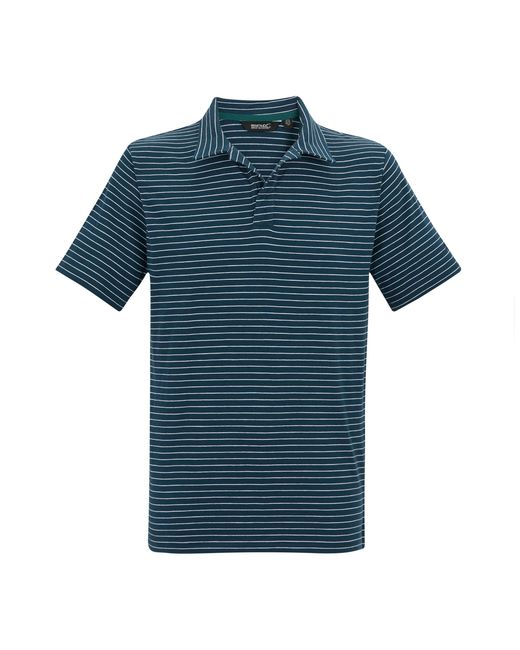 Regatta Blue Hadvo Stripe Polo Shirt (Moonlight Denim/ for men