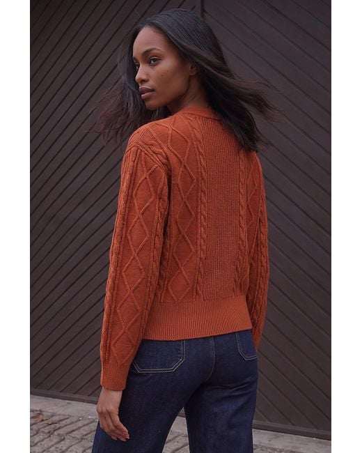 Roman Multicolor Knitted Cable Bomber