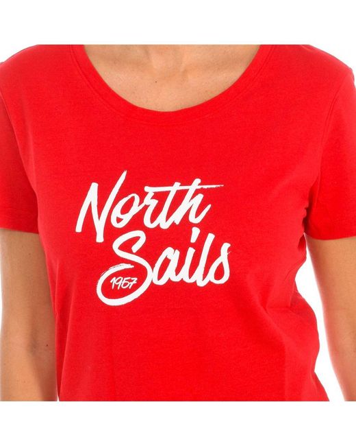 North Sails T-shirt Met Korte Mouwen 9024300 in het Red