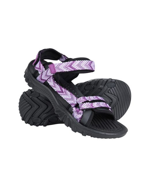 Mountain Warehouse Blue 'Cyprus' Sandals Breathable Comfy Everyday Summer Shoes Textile