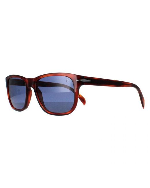David Beckham Blue Rectangle Tortoise Db1045/S