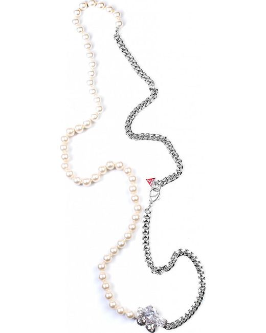 Guess White Ubn81019 Ladies Necklace