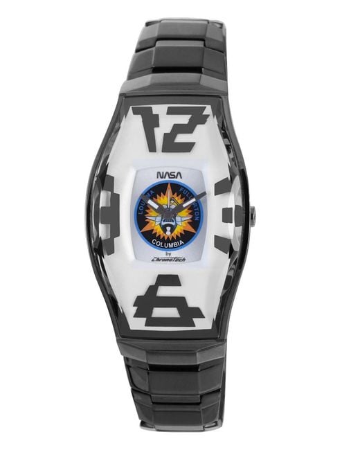 Chronotech Black Band Dial Watch for men