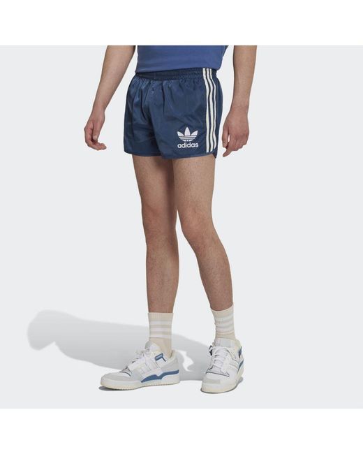 Adidas Originals Blue Graphic Mellow Ride Club Shorts Recycled Material for men