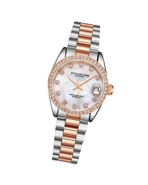 Stuhrling White Lineage 3936 Quartz 31Mm Fashion