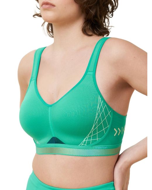 Triumph Green Triaction Cardio Cloud Racerback Non Wired Sports Bra