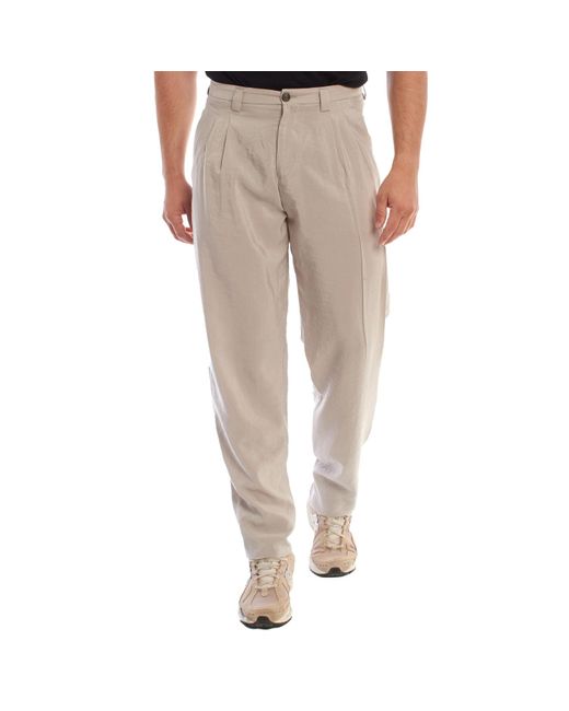 Emporio Armani Gray Slim Fit Chino Trousers 3H1P20 for men