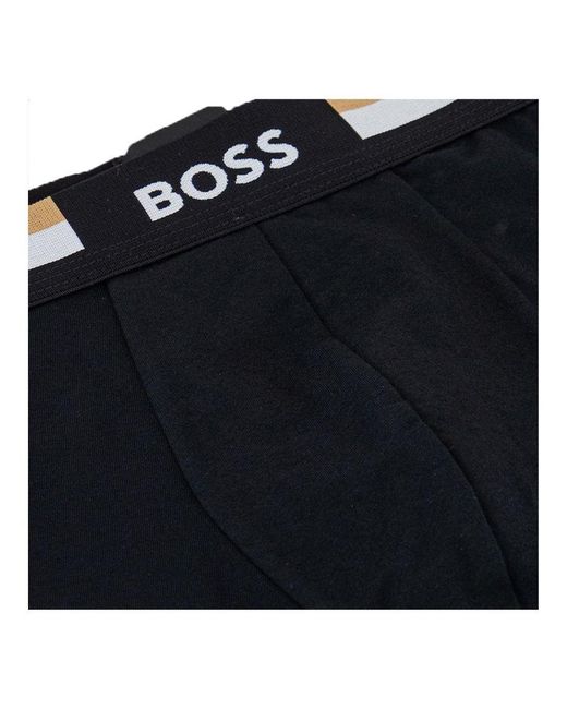 Boss Boxer X3 Pak Motion in het Black voor heren