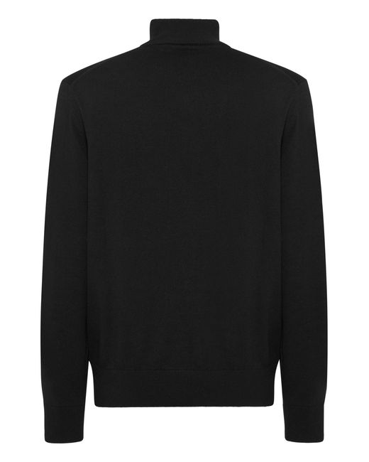 Philipp Plein Schildpadhals in het Black voor heren
