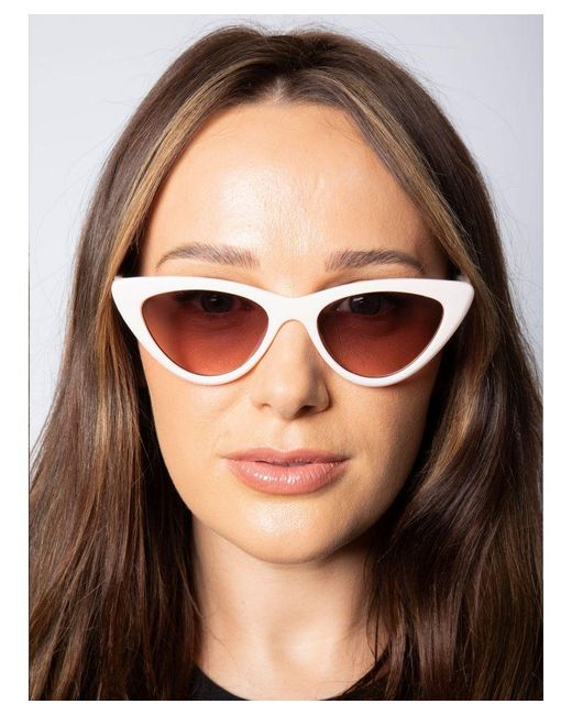 SVNX White Cateye Sunglasses