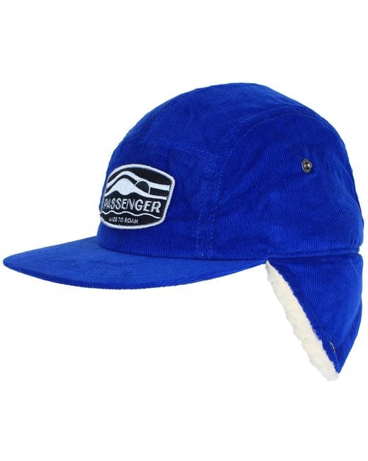 Passenger Blue Twill Daytime Sherpa Lined Hat Cotton for men