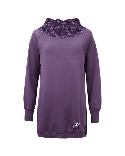 Champion Purple Heritage Fit Long Dress Cotton
