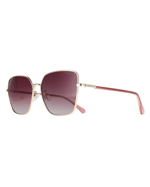 Polaroid Purple Square Burgundy Gradient Polarized Pld 4193/G/S/X Metal