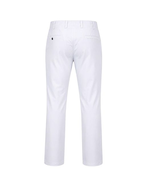 Under Armour White Tour Tips Taper Golf Trousers for men