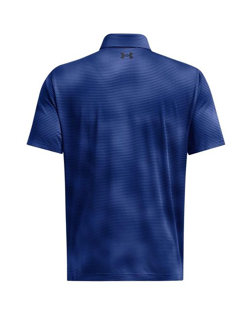 Under Armour Blue Playoff Short Sleeve Performance Polo Shirt for men