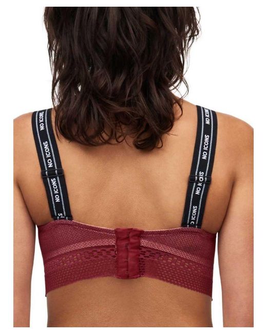 Chantelle Red No Icons Bandeau Foam Bra