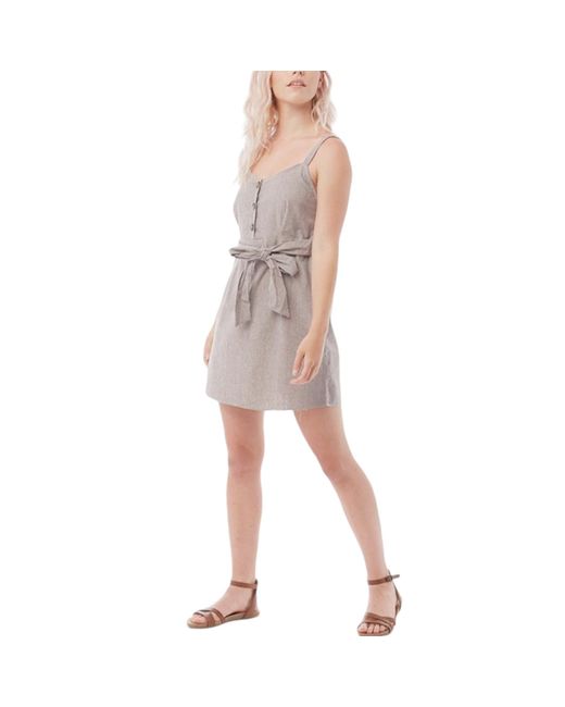 Brave Soul Gray Melinda Mini Dress Sleeveless Ladies Casual Summer Short