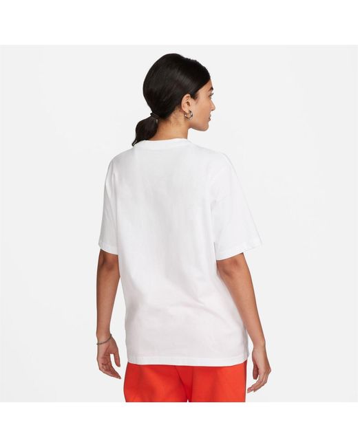 Nike White Logo T Shirt