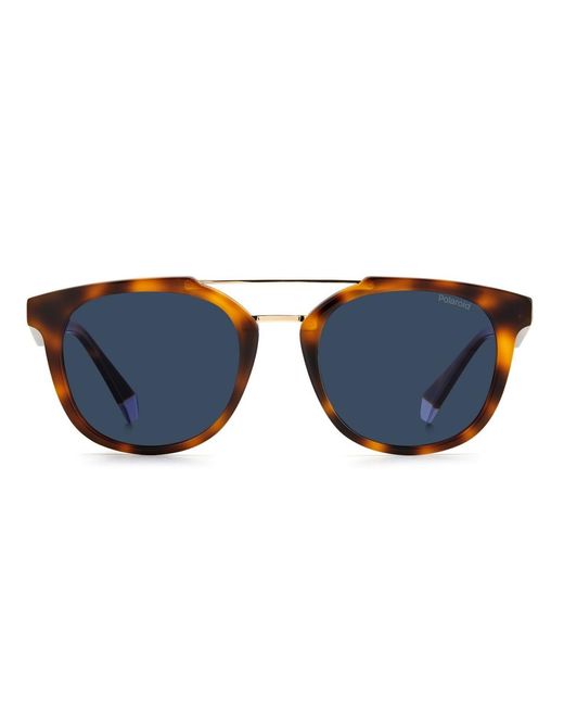 Polaroid Blue Pld2113Sx Round Acetate Sunglasses For for men