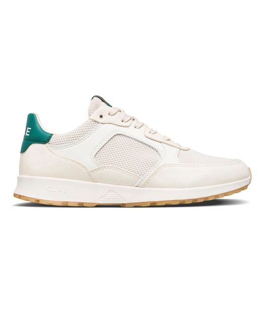 CLAE White Adults Low Top Trainers for men