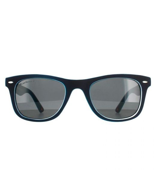 Montana Gray Square Rubbertouch Polarized Mp41 Sunglasses