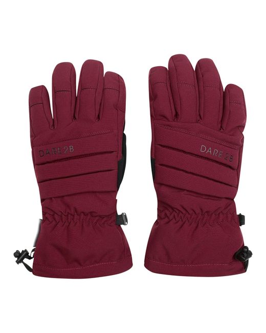 Dare 2b Red Ladies Charisma Iii Logo Ski Gloves (Fig)