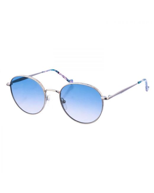 Liu Jo Blue Oval Shaped Metal Sunglasses Lj133S