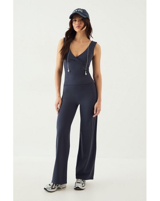 DSGN Studio Blue Sculpt Straight Leg Trouser