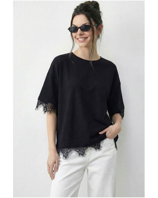 Bianco Lucci Blue Elastane T-Shirt