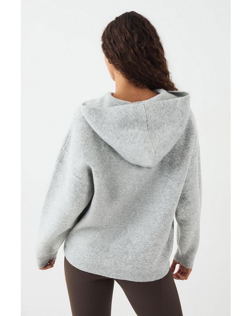 DSGN Studio Gray Knitted Oversized Hoodie