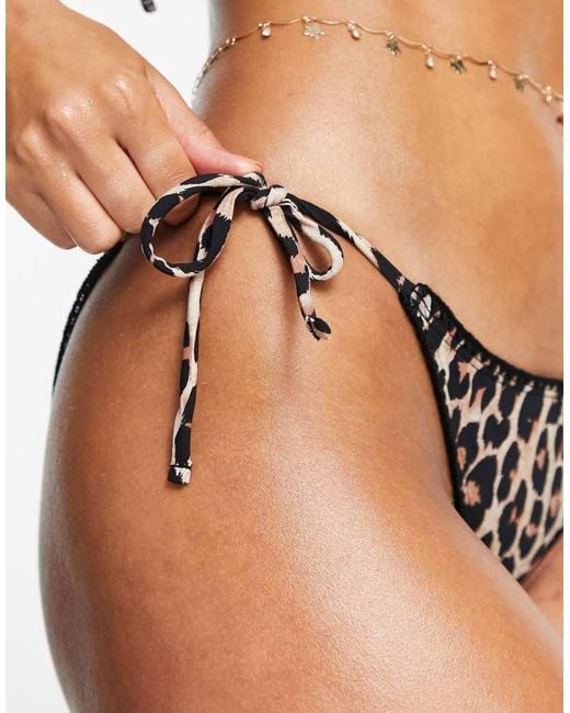 Accessorize Black String Bikini Bottom