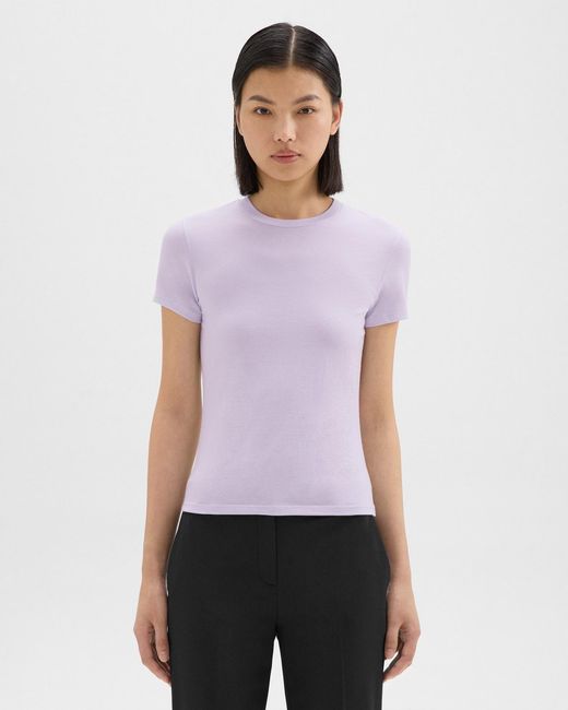 Theory Purple Tiny Tee