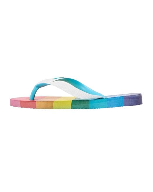 Havaianas Blue Ladies Top Pride Flip Flops