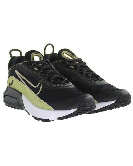 Nike Black Air Max 2090 Lace-Up Synthetic Trainers Cj4066 006 for men