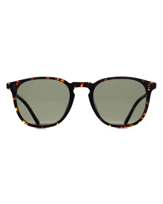 Oliver Peoples Brown Round Atago Tortoise G-15 Polarized Ov5491Su Finley