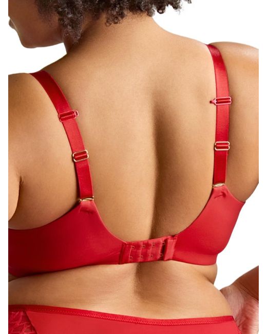Panache Red Sophia Plunge Bra