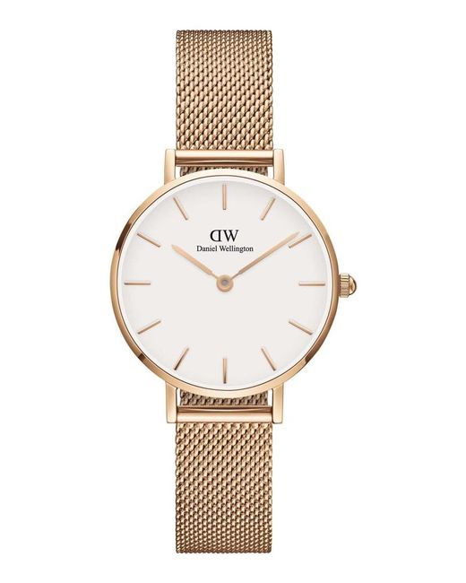 Daniel Wellington Metallic Dw00100219 Ladies Petite Melrose 28Mm Watch