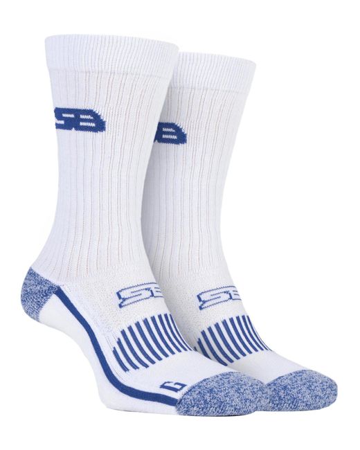 Storm Bloc Blue Anti Abrasion Cotton Sports Terry Cushioned Socks for men