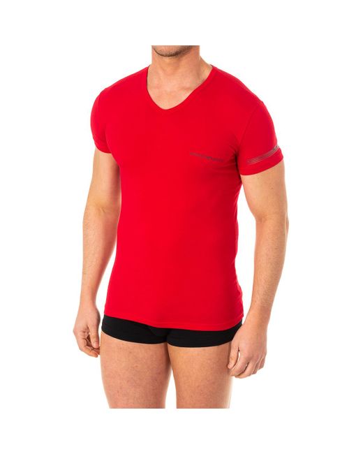 Emporio Armani Shirts in het Red voor heren