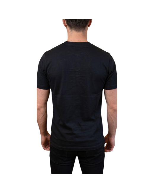 Tommy Hilfiger Black 890 Police Pure 19 A T Shirts Crew Neck Short Sleeve Casual Summer Tee for men
